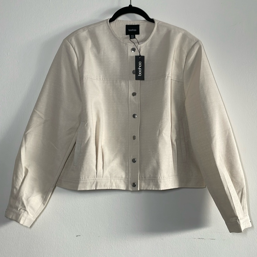 NEW Boohoo Long Sleeve Boxy Jacket Plus